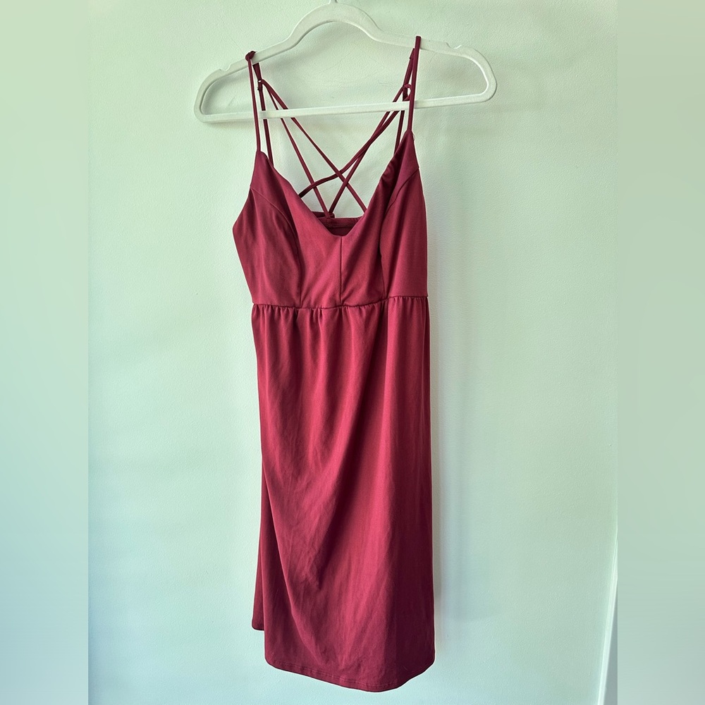 NINE BRITTON medium strappy mini dress